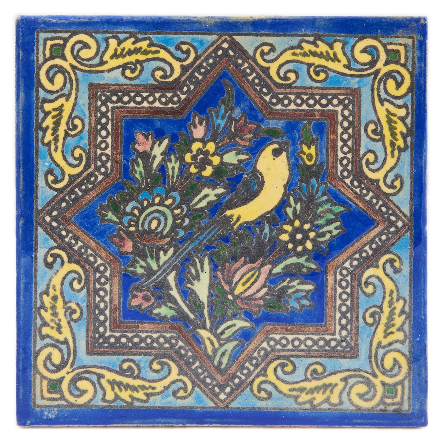 Handmade Clay Wall Tiles with Retro Oriental Aesthetic, Baked at 1250 Degrees. Front