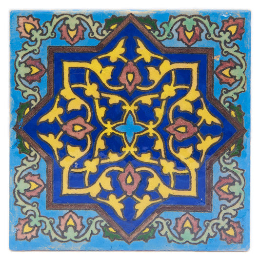Handmade Clay Wall Tiles with Retro Oriental Aesthetic, Baked at 1250 Degrees. Front