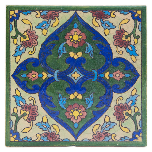 Handmade Clay Wall Tiles with Retro Oriental Aesthetic, Baked at 1250 Degrees. Front