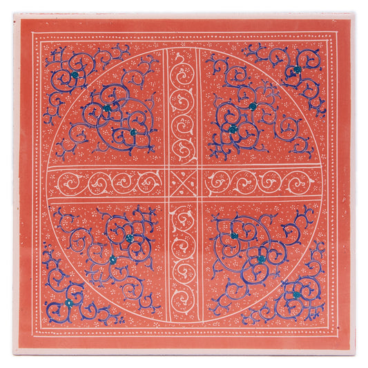 Handmade Clay Wall Tiles, Baked at 1250 Degrees. Front