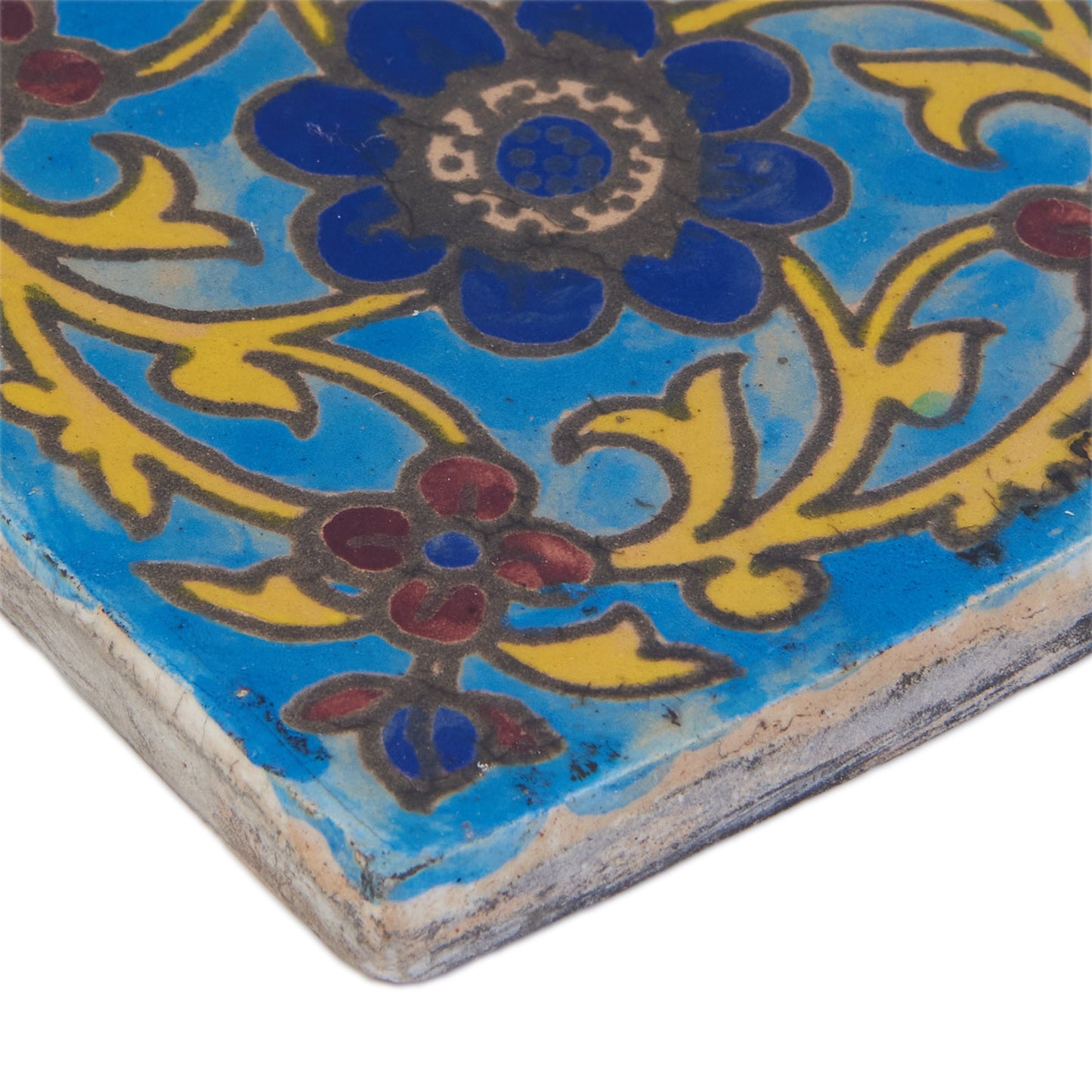 Handmade Clay Wall Tiles with Retro Oriental Aesthetic, Baked at 1250 Degrees. Diagonal