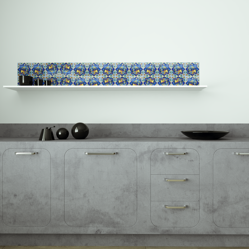 Retro Wall Tile Geometric Splendor