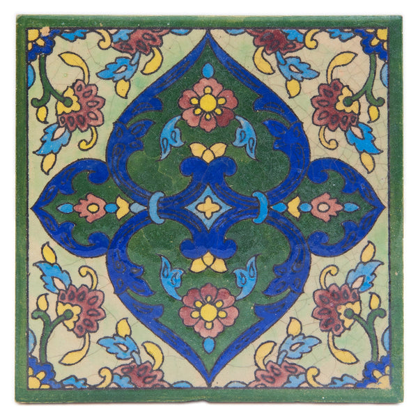 Handmade Clay Wall Tiles with Retro Oriental Aesthetic, Baked at 1250 Degrees. Front