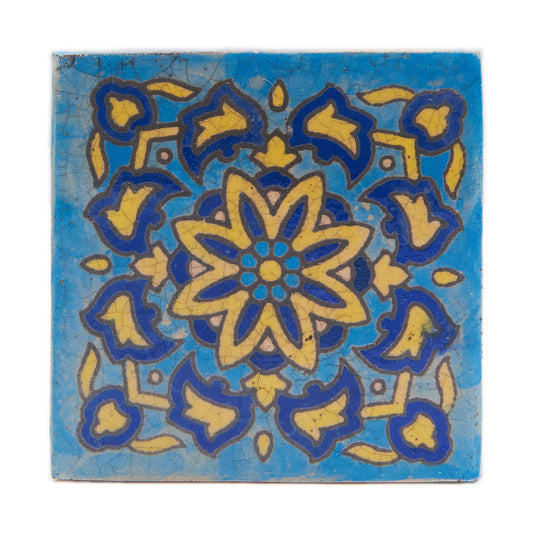 Handmade Clay Wall Tiles with Retro Oriental Aesthetic, Baked at 1250 Degrees. Front